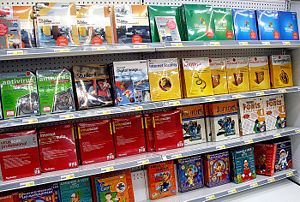 Starting in the 1980s, application software has been sold in mass-produced packages through retailers.