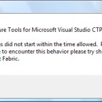My development fabric is unraveled